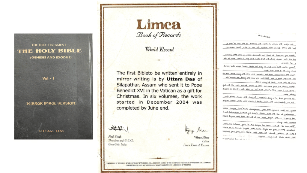 Dr. Uttam Das – Limca Book of Records Holder for Bible in Mirror Language